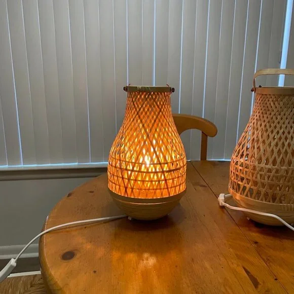 SET OF 2 Ikea Misterhult table lamps with LED lightbulb - Picture 6 of 12